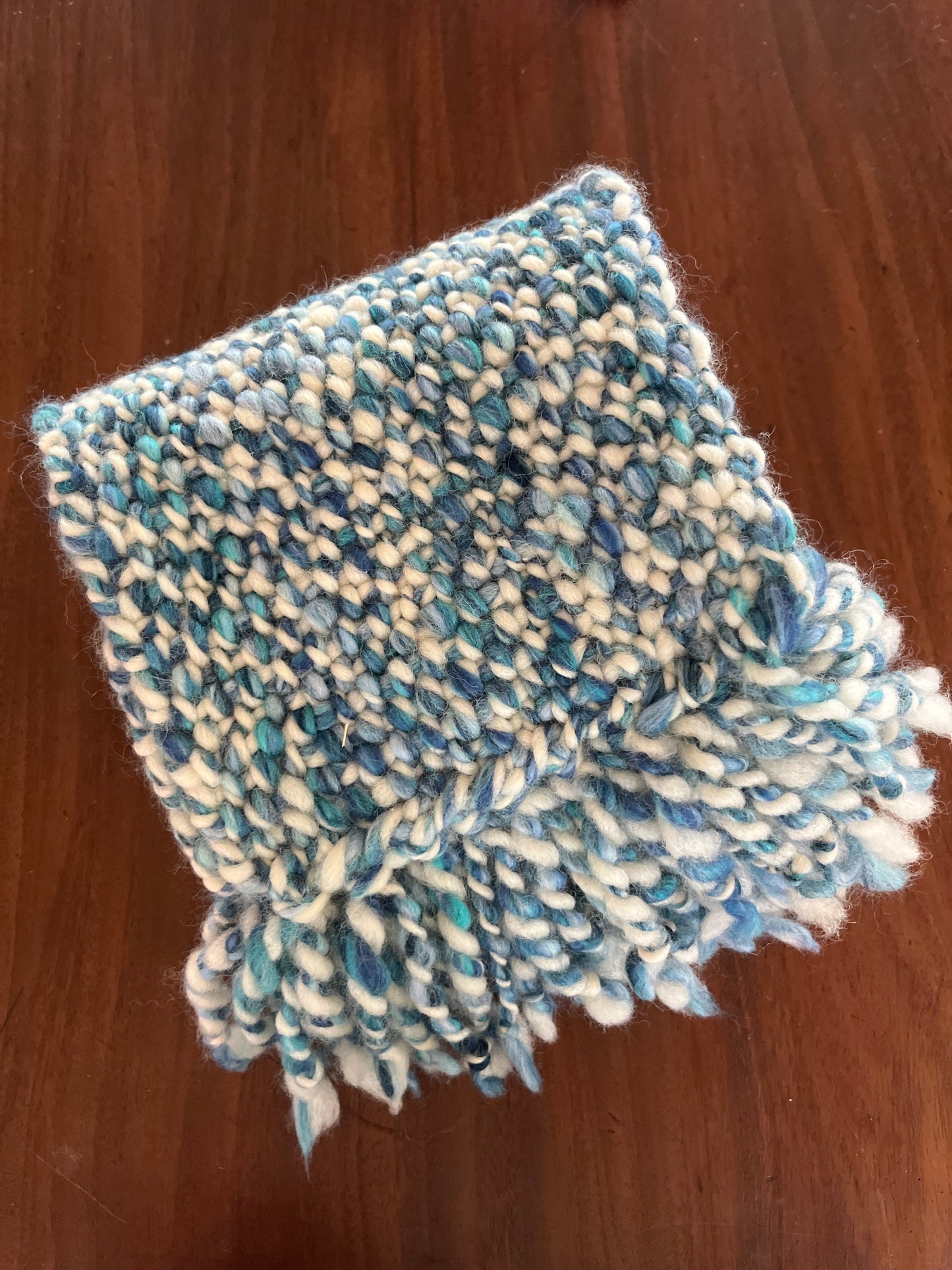 Hand woven 100% merino scarf