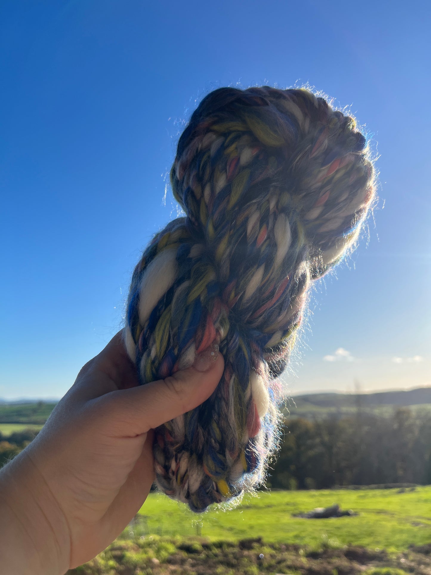 Handspun silk & merino