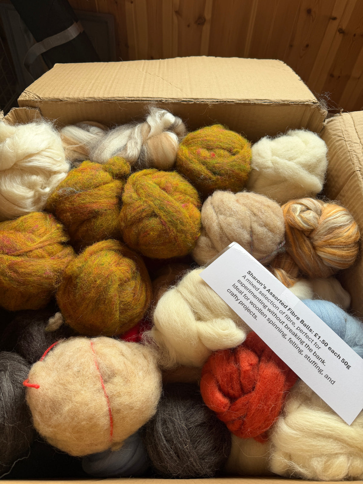 Sharon's 50g Assorted Fibre Balls